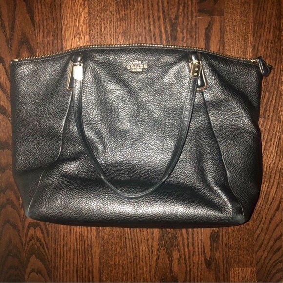Coach Handbags - Coach Black Leather Bag